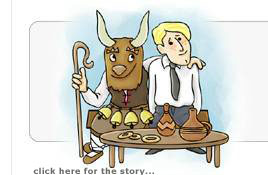 Click here for the story of the caricature